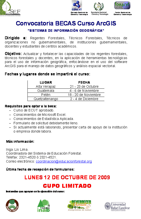 Convocatoria curso
