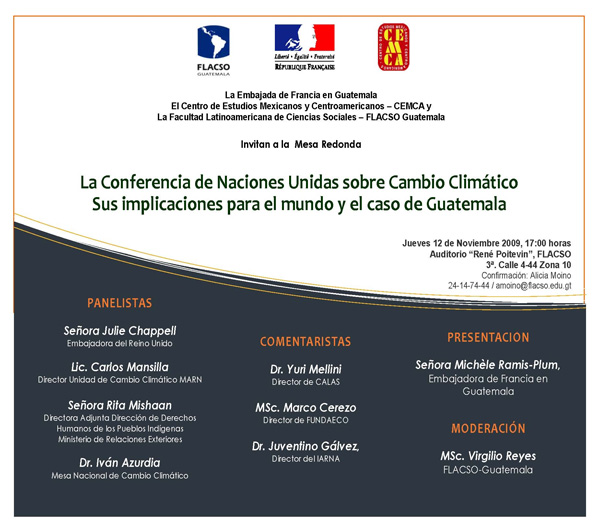 Mesa redonda cambio climático