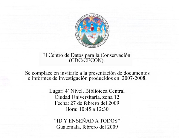 Invitación CECON