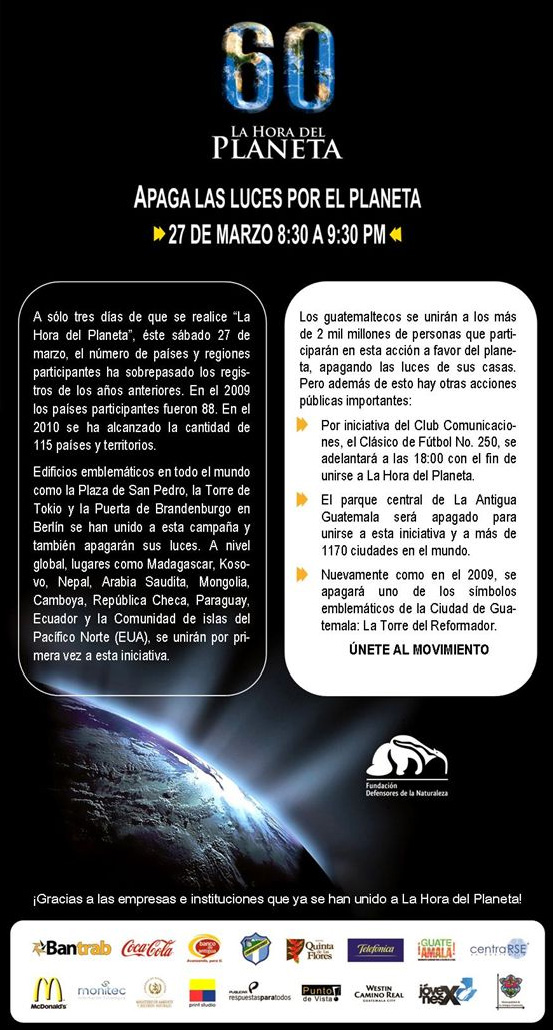 La hora del planeta